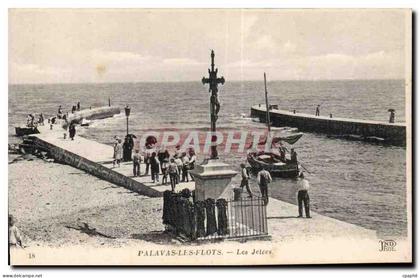 CPA Palavas les Flots les jetees