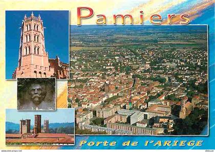 Carte Postale - 09 - Pamiers - Multivues - Flamme Postale de Pamiers - CPM - Voir Scans Recto-Verso - Poscard - Carta Po