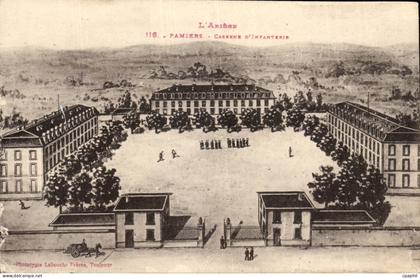 Pamiers - Caserne d'Infanterie - Militaria - CPA