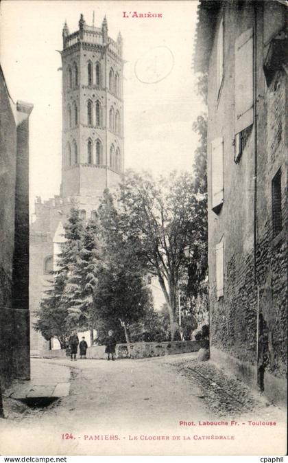 Pamiers CPA Le clocher de la cathedrale