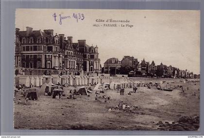 35 - Paramé - La plage - Non voyagé - Dos divisé ...