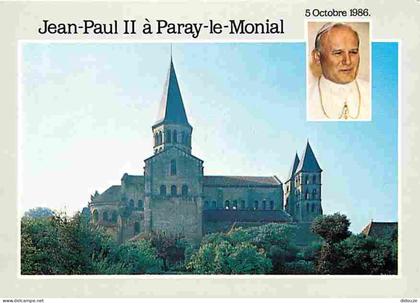 71 - Paray le Monial - La Basilique du Sacré Coeur - 5 Octobre 1986 le Pape Jean Paul II à Paray le Monial - Carte Neuve