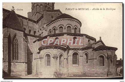CPA Paray le Monial Abside de la Basilique
