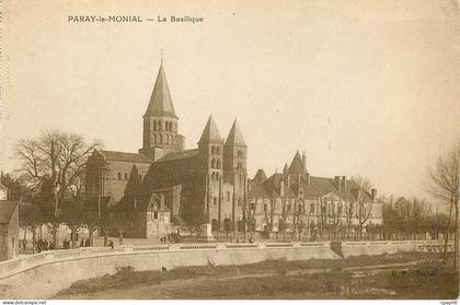 CPA Paray le Monial la Basilique