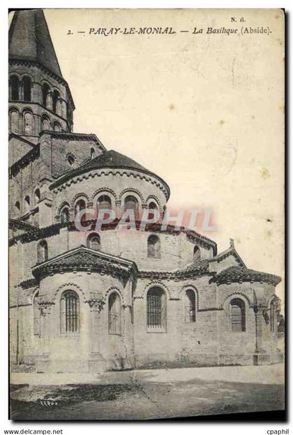 CPA Paray Le Monial La Basilique Abside