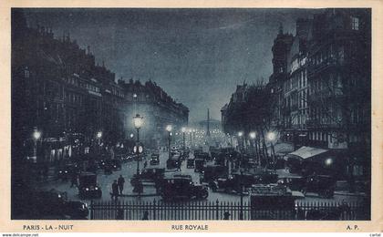 75 - PARIS la Nuit - Rue Royale
