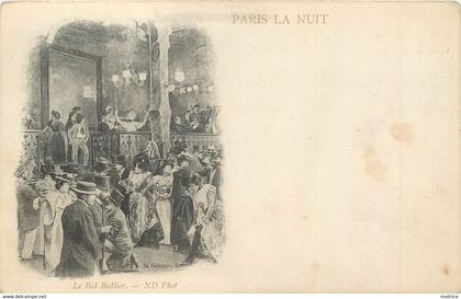 PARIS LA NUIT - le Bal Bullier. (carte datée de 1899).