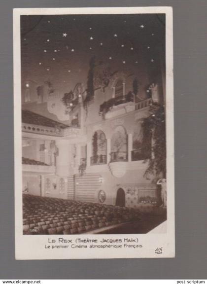 Paris - Le Rex (théâtre Jacques Haik) premier cinéma atmosphérique français - au dos : pub spectacle à l'Empire Nancy