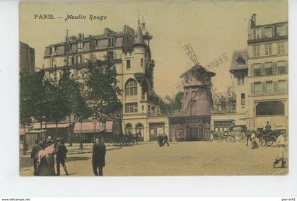 PARIS - XVIIIème arrondissement - Le MOULIN ROUGE (belle carte toilée )
