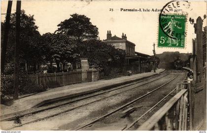 CPA PARMAIN-L'ISLE-ADAM - La Gare (380992)