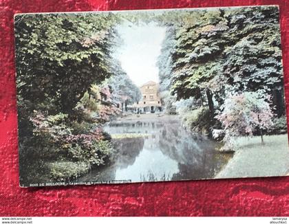 1906-Paris France [75]  Parcs, jardins-Carte Postale,CPA,Postcard-Bois de Boulogne-Le pavillon & le lac d'Ermenonville