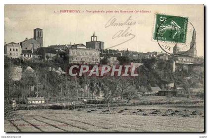 Parthenay CPA Vue generale prise des Garennes