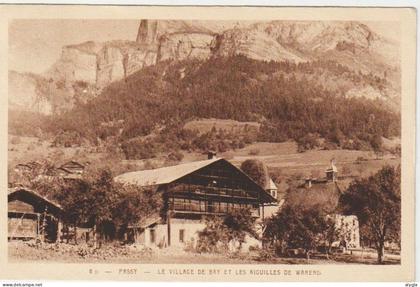 74 PASSY - le village de BAY et les aiguilles de Warens