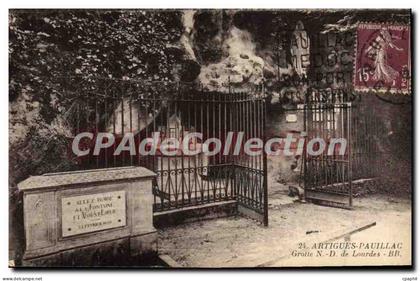 CPA Artigues Pauillac Grotte ND de Lourdes