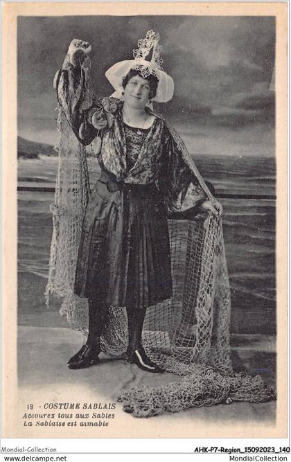 AHKP7-0624 - REGION - PAYS DE LA LOIRE - COSTUME SABLAIS /B