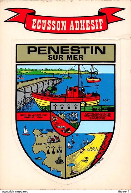 ¤¤  -   PENESTIN   -  Ecusson Adhésif   -  Héraldisme      -  ¤¤