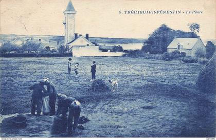 tréhiguier pénestin * le phare * un coin du village * scène agricole agriculture villageois * penestin
