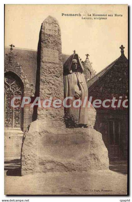 CPA Penmarch Le Monument aux Morts