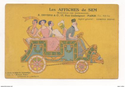 PERIGUEUX   24  DORDOGNE PERIGORD LES AFFICHES DE SEM - L'AFFICHE DU SALON DE L'AUTOMOBILE POUR LA "MARQUE RHEDE"