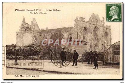 CPA Peronne Eglise St Jean