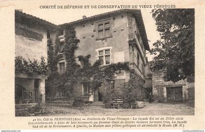 [-20%] FRANCE - Pérouges - Cité médiévale de Pérouges - Ostellerie du Vieux Pérouges - La façade - Carte postale