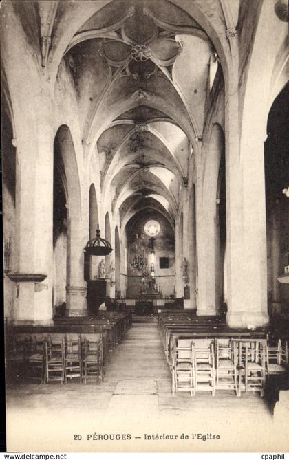 CPA Perouges Interieur de l'Eglise