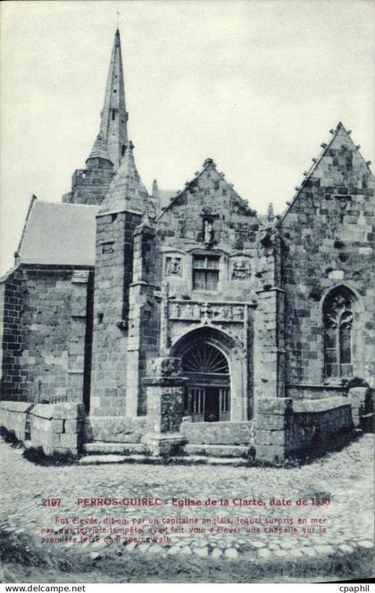 CPA Perros Guirec Eglise de la Clarte