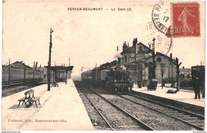 CPA Carte Postale France Persan-Beaumont La Gare 1917  VM93168ok
