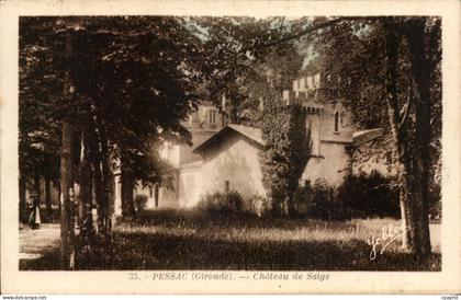 Pessac CPA Chateau de Seige