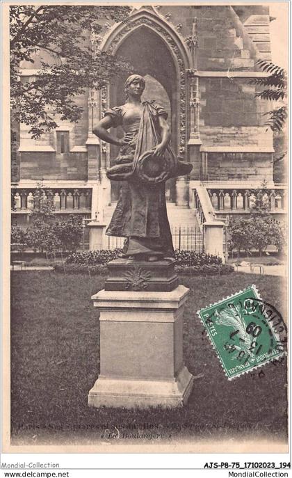 AJSP8-75-0807 - PARIS - Ses squares et ses jardins - La boulangère