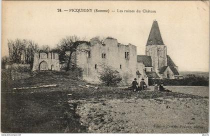 CPA PICQUIGNY Les ruines du Chateau (751182)