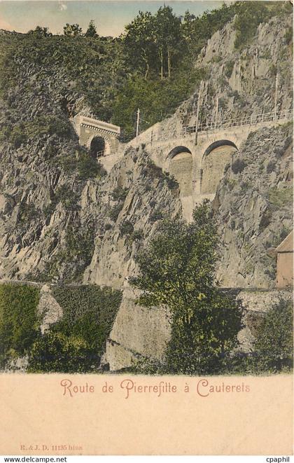 CPA Route de Pierrefitte a Cauterets