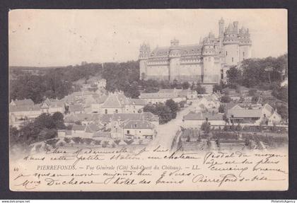 FRANCE, Postcard RPPC, Pierrefonds, General view
