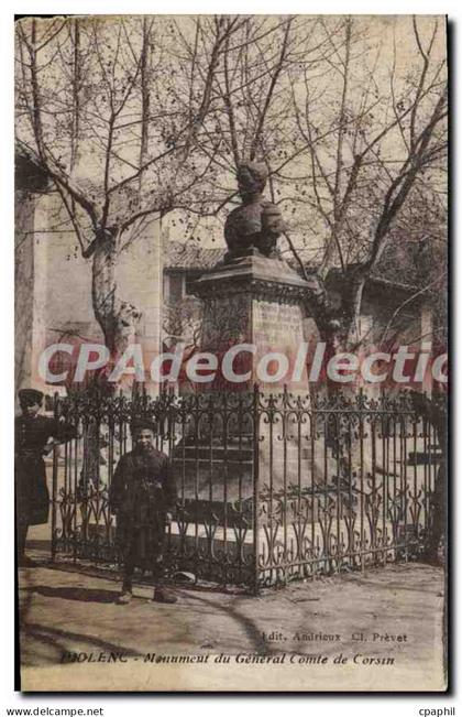 CPA Piolenc Monument Du General Comte De Corsin