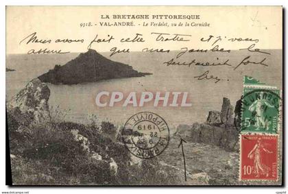 CPA Val Andre Le Verdelet vu de la Corniche
