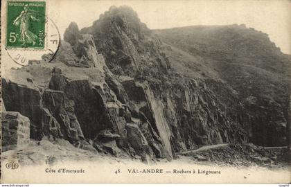 CPA Val Andre rochers a Lingouare