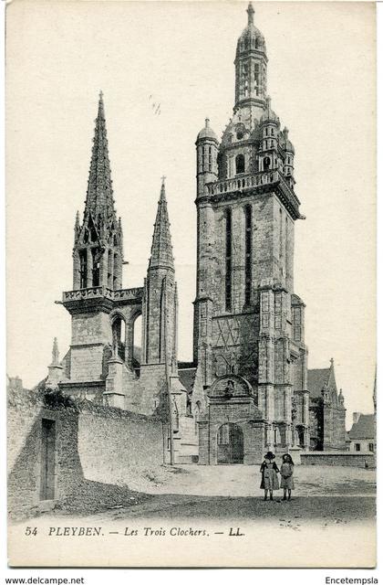 CPA - Carte postale - France - Pleyben - Les Trois Clochers  (CPV1121)