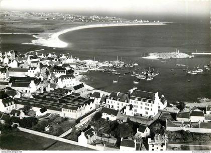 52610 - PLOBANNALEC LESCONIL - CPSM - LA FRANCE VUE DU CIEL / LE PORT ET LA PLAGE DES SABLES BLANCS