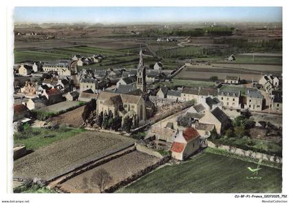 CU-BFP1-0377-29 - PLOBANNALEC - En avion au-dessus - L'église