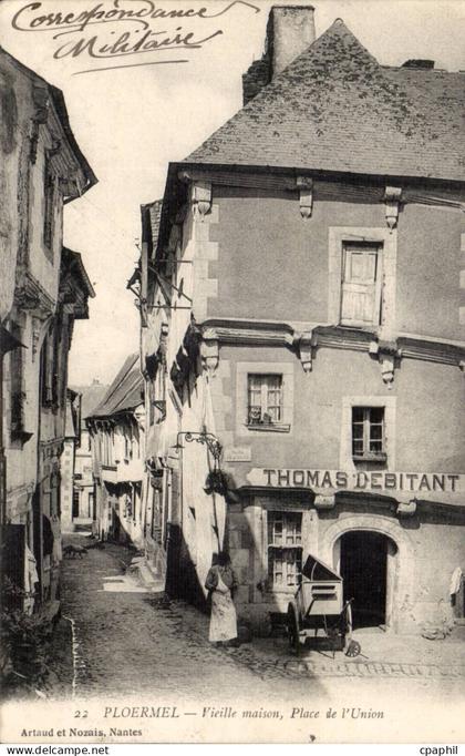 Ploermel CPA Vieille maison place de l'union