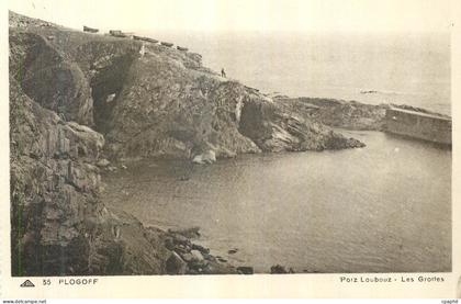 CPA Plogoff Porz Loubouz Les Grottes