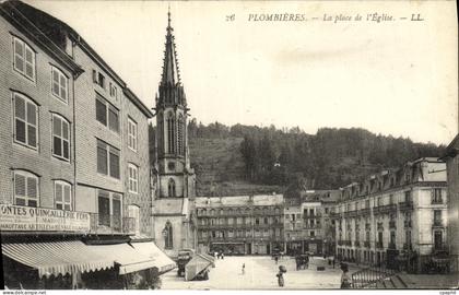 CPA Plombieres La Place de l Eglise