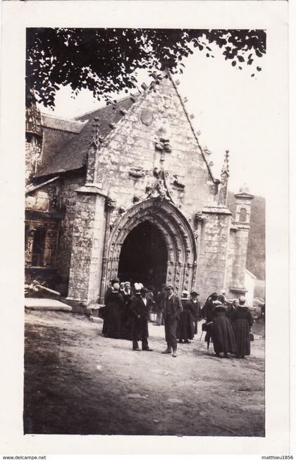 Photo 1919 PLONEVEZ-DU-FAOU - l'église de Saint-Herbot (A182, ww1, wk 1)