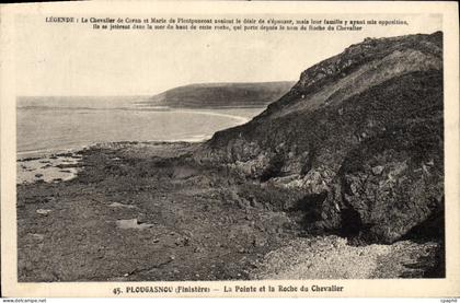 CPA Plougasnou Le Pointe et la Roche du Chevalier