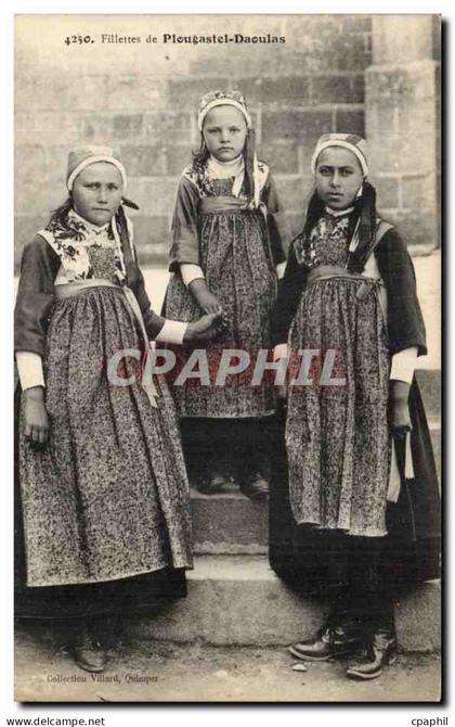 Plougastel Daoulas - Les Fillettes - beautiful clothing - CPA