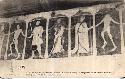 CPA Plouha Kermaria en Nitquit Fragment de la Danse Macabre