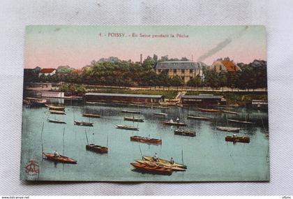 Poissy, en Seine pendant la pêche, Yvelines 78