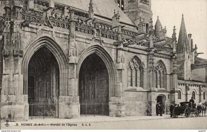 Poissy - Portail de l'Eglise - CPA