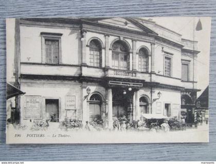 Cpa Poitiers (86) le théâtre