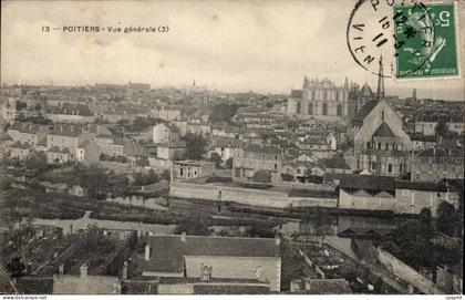 CPA Poitiers Vue generale